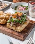 Crispy Chicken Skin tops Sandwich Filling