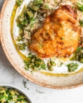 Air Fryer Greek Lemon Chicken and Rice Bake